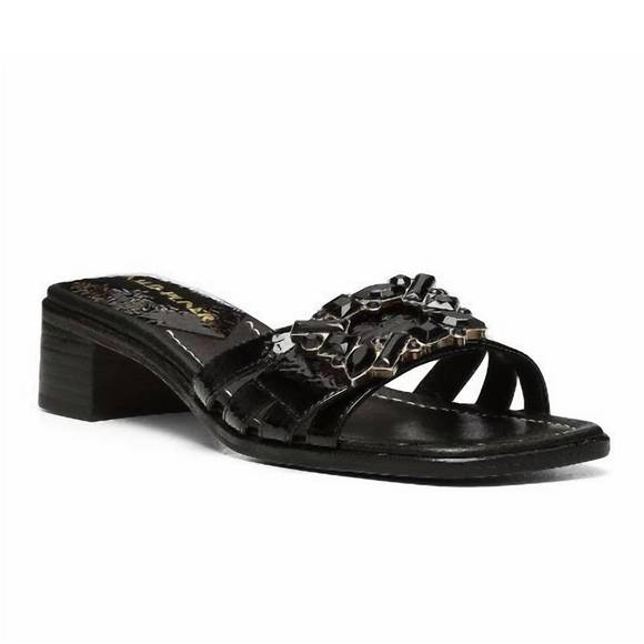 NEW DONALD PLINER women's bellamy heel sandal in black - Picture 1 of 3